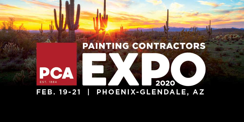 PCA Painting Constractors 2020 Expo, Feb. 19-21, Phoenix-Glendale, AZ