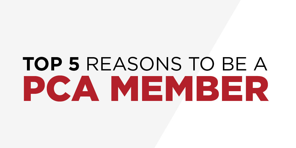 Top 5 Reasons to be a PCA memeber