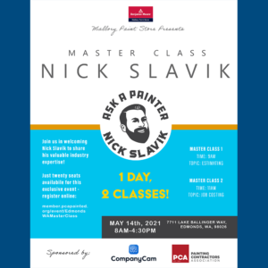 Nick Slavik Master Class event flyer