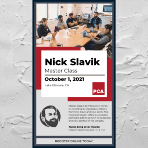 Nick Slavik Master Class