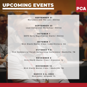 PCA Upcoming Events