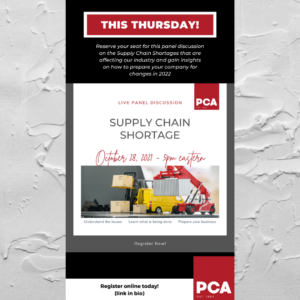 Supply Chain Shortage Flyer