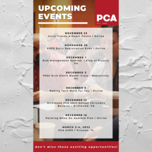 PCA Upcoming Events