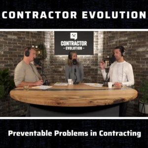Contractor Evolution Preventable Problems in Contracting