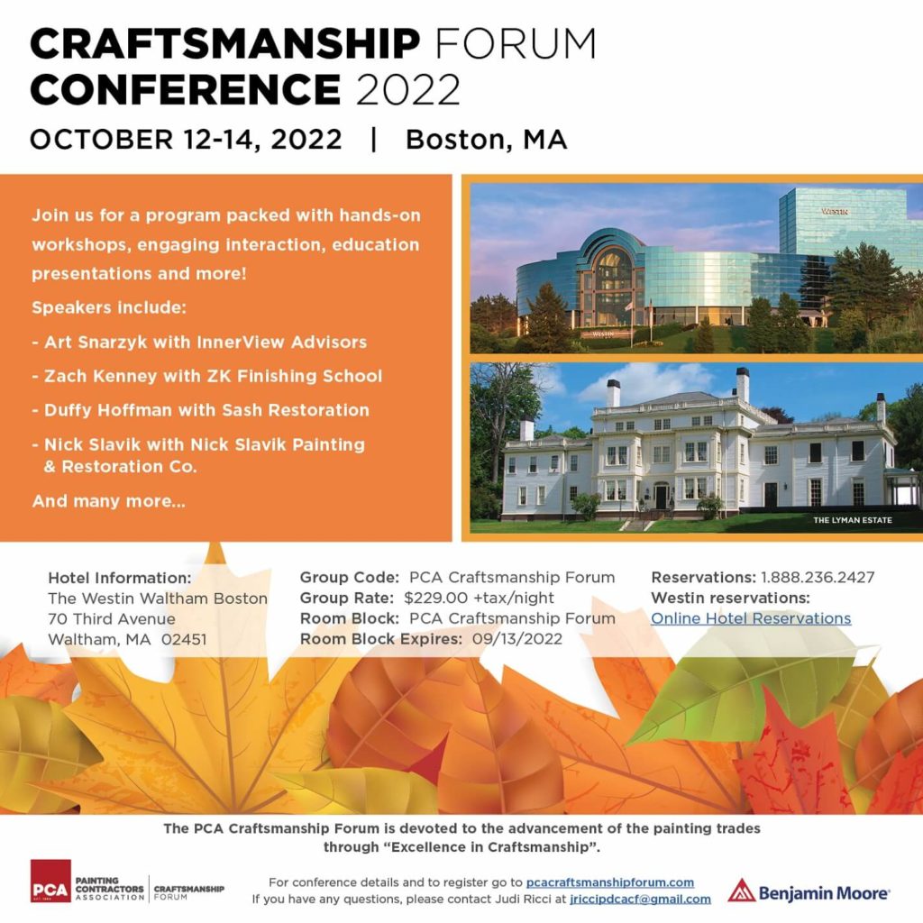 Craftsmanship Forum Event Flyer