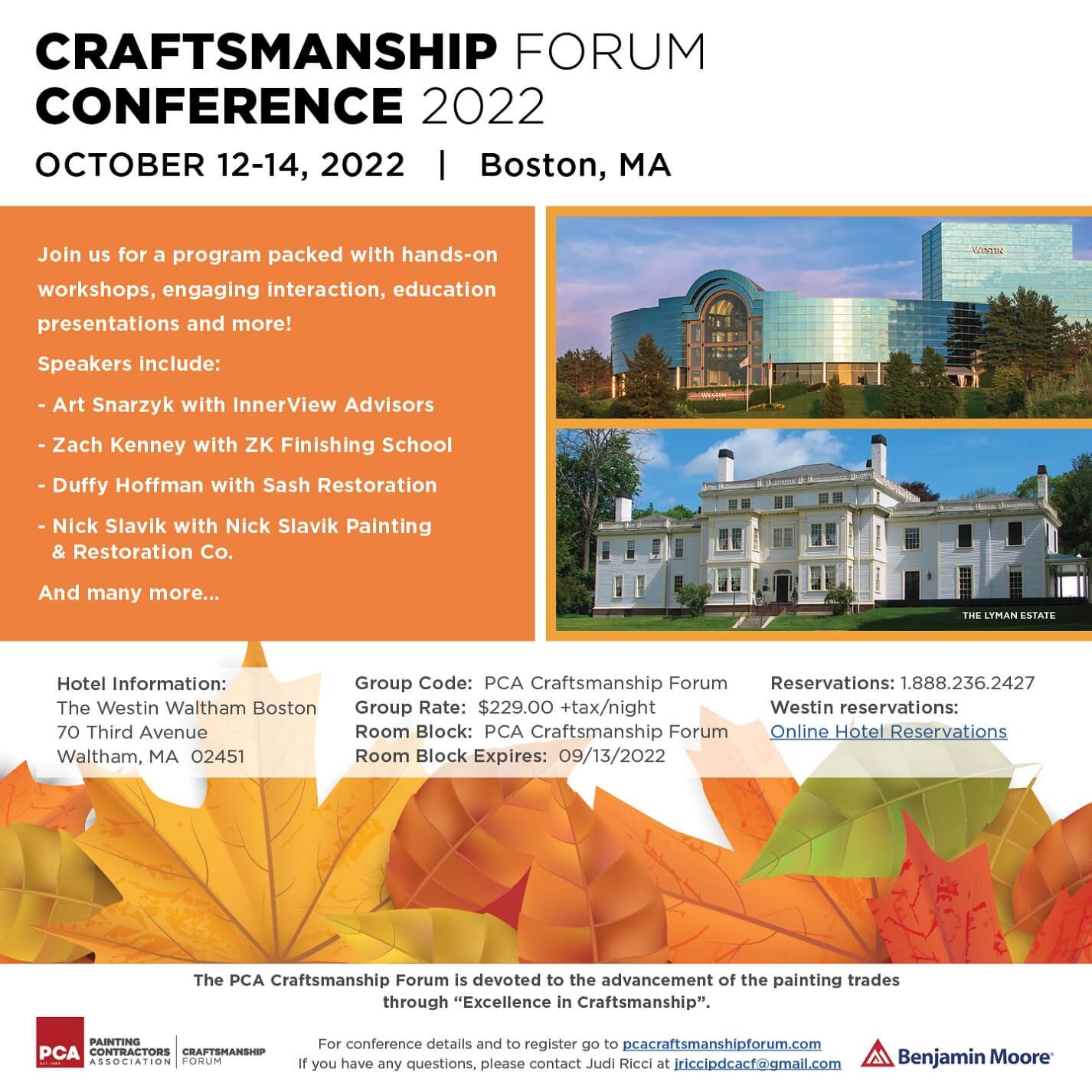 Craftsmanship Forum Event Flyer