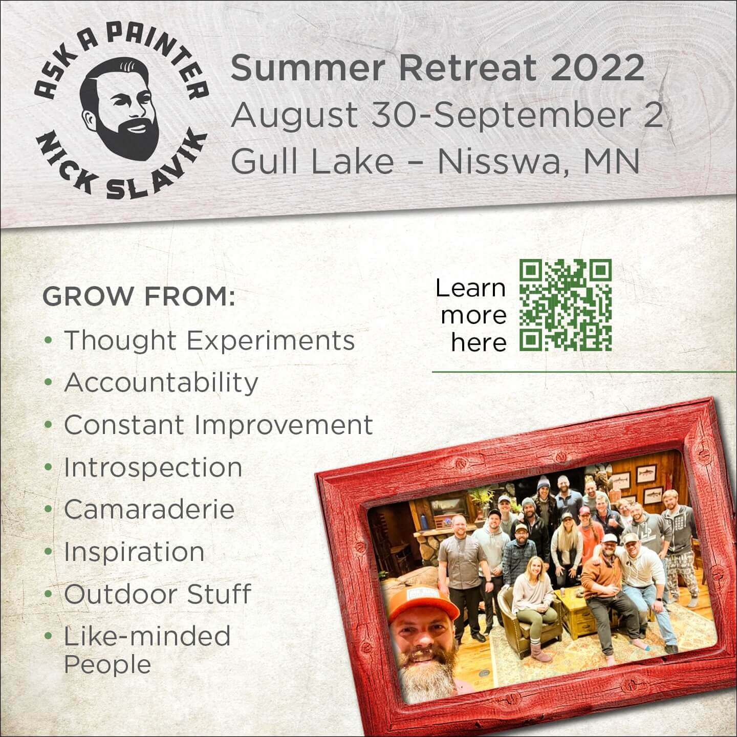 2022 Ask a Painter Live Summer Retreat Graphic