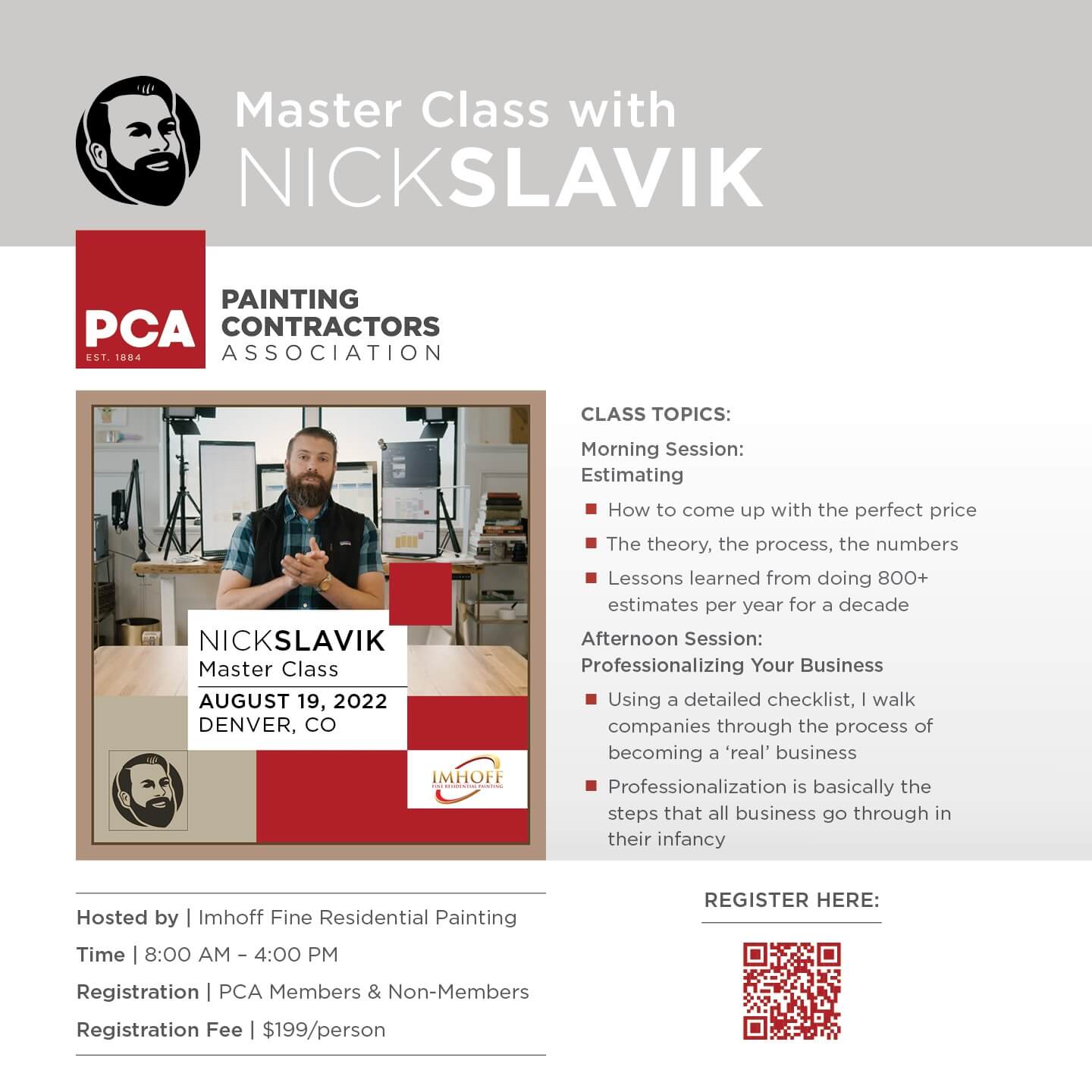 Master Class with Nick Slavik