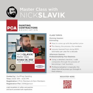 Nick Slavik Master Class