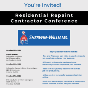 Residential Repaint Contractor Conferences