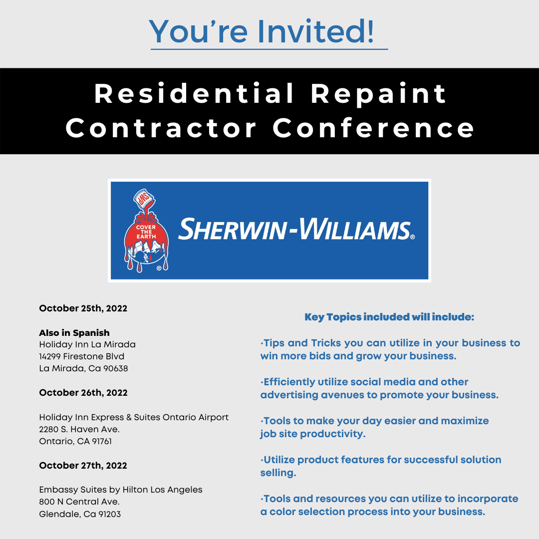 Residential Repaint Contractor Conferences