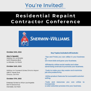 Residential Repaint Contractor Conferences