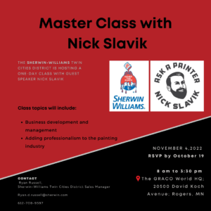 Sherwin Williams | Master Class with Nick Slavik (Rogers, MN)