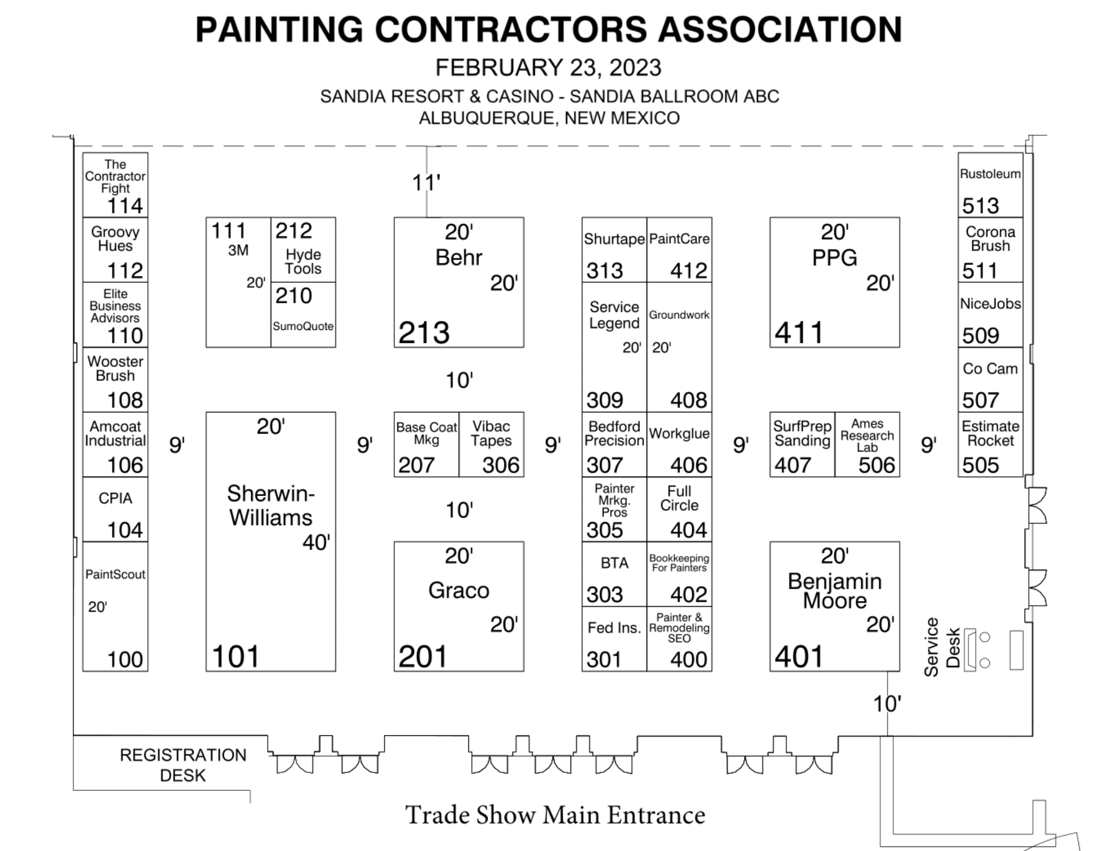 2023 Expo Floor Plan
