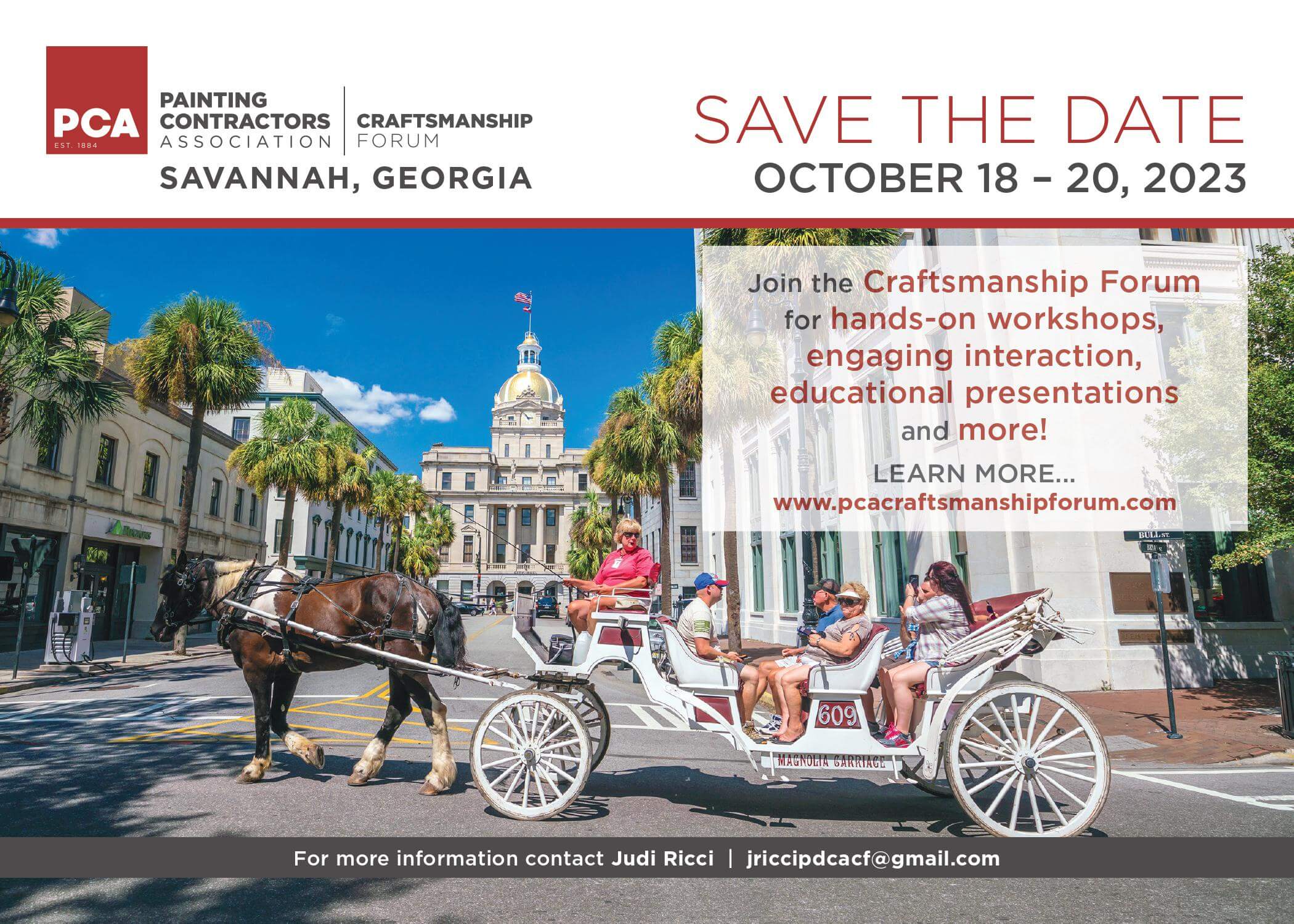 2023 Craftsmanship Forum Save the Date flyer