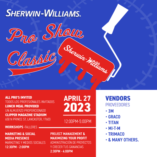 SherwinWilliams ProShow Classic, Pennsylvania PCA